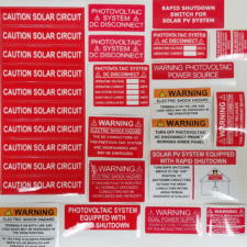 Various UV Warning Sticker